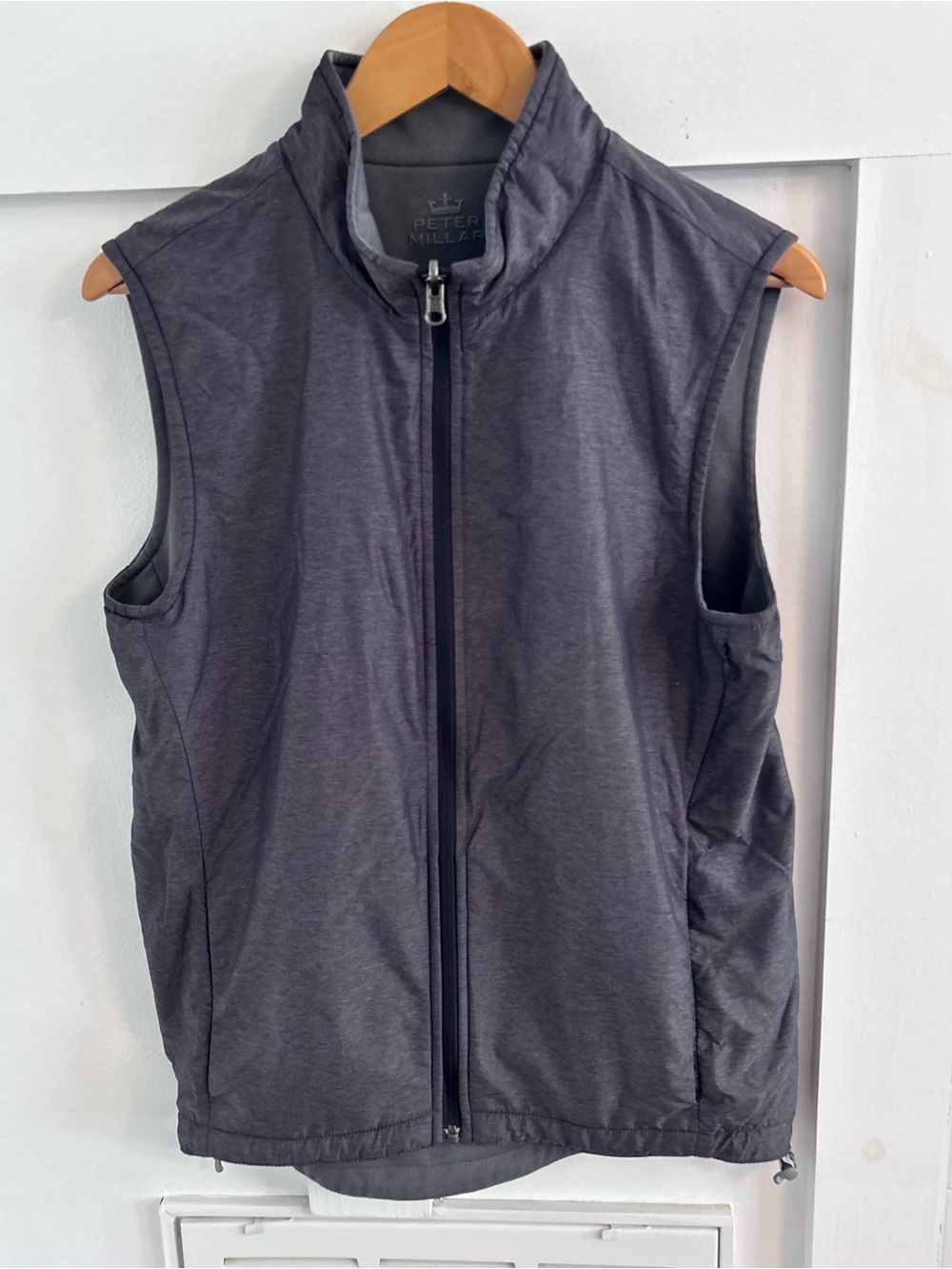Peter Millar Men's reversible gray Golf Zip Vest small